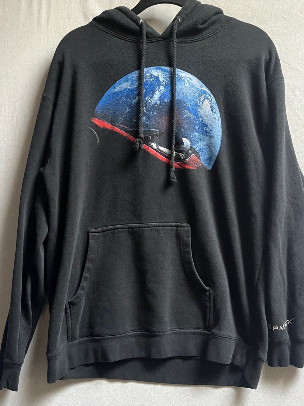SpaceX Starman Graphic Pullover Fleece Hoodie L